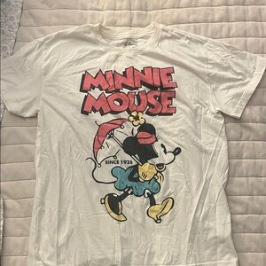 Disney Minnie Mouse White Tee - Short Sleeve